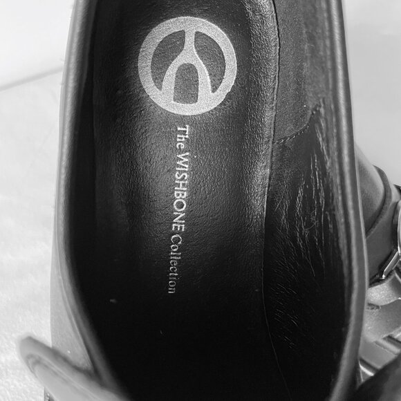 The WISHBONE Collection - Black Leather Loafer - Picture 4 of 12